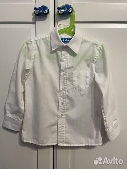 Рубашки белые 104-110