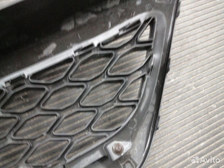 Решетка и окантовка перед бампера kia rio 2 09-11
