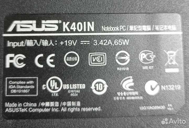 Ноутбук Asus