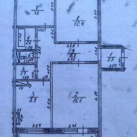 3-к. квартира, 62,5 м², 1/5 эт.