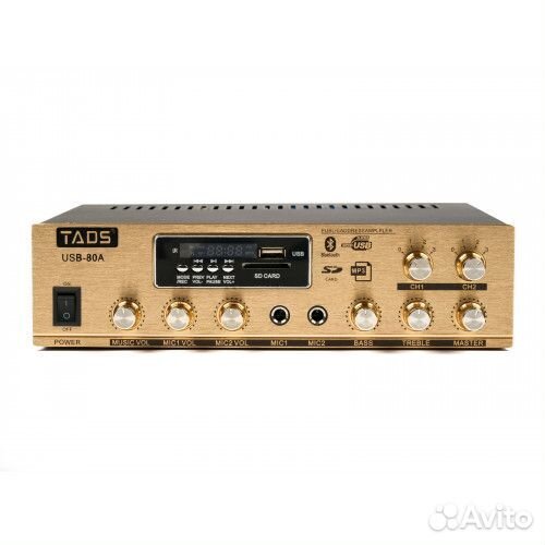 Микширующий усилитель мощности tads DS-USB-80A