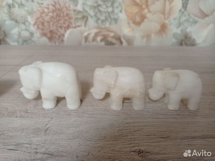 Слоники мраморные СССР 11 штук
