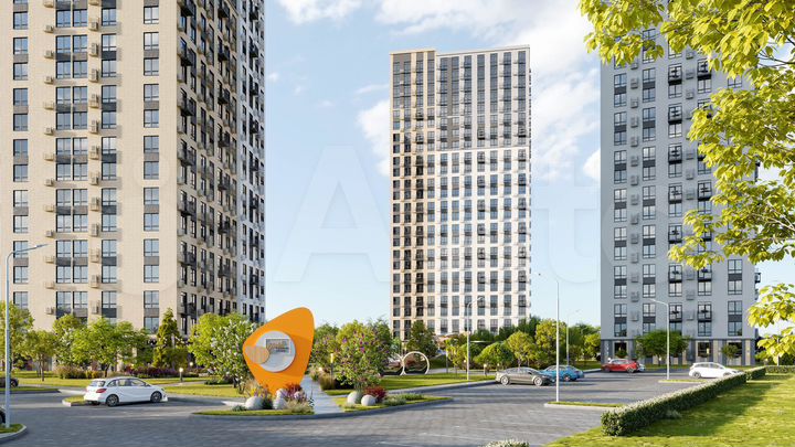 3-к. квартира, 71,6 м², 17/25 эт.