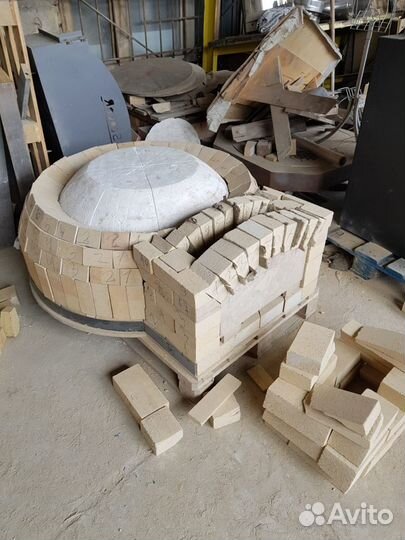 Помпейская печь Д700 полностью из шамота