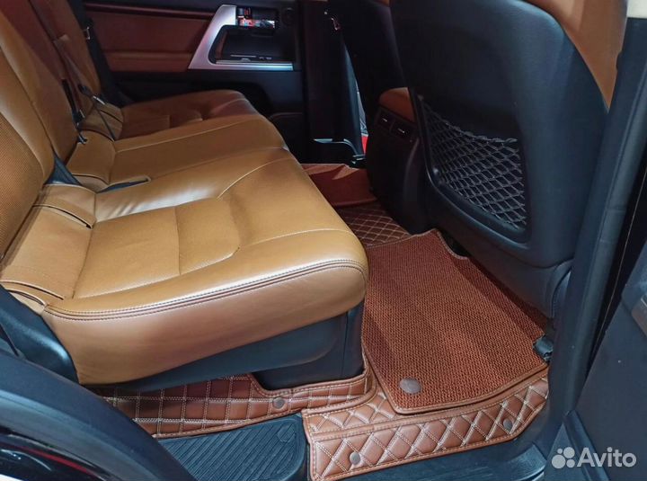 3Д коврики из экокожи toyota land cruiser 200