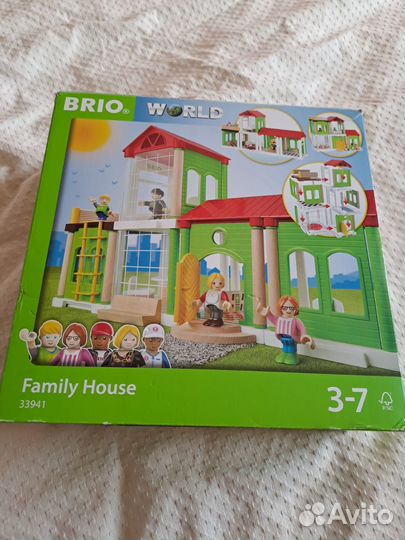 Деревянная дорога brio. family house 33941
