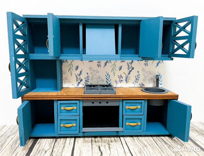 Кухня для кукол, мебель для кукол из фанеры