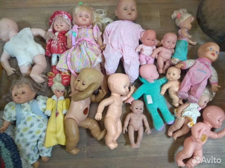 30 кукол и пупсов пакетом