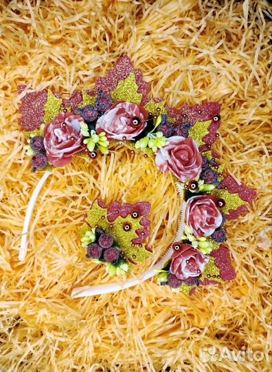 Корона ободок осенняя