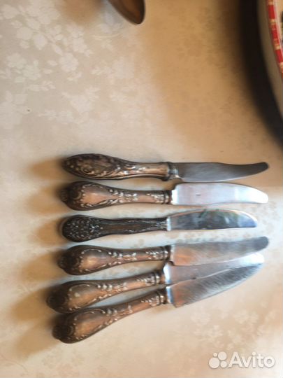 Ложки ножи мельхиор