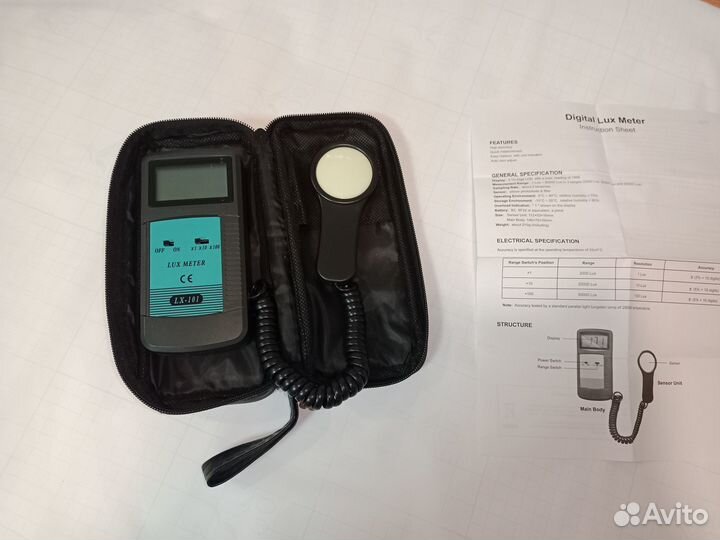 Люксметр (измеритель освещенности) LX-101