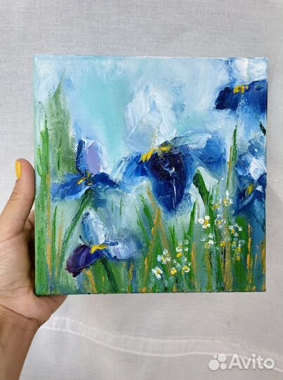 Картина маслом на холсте цветы