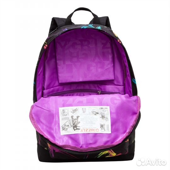 Рюкзак (ранец) городской Grizzly RXL-322-12 черный