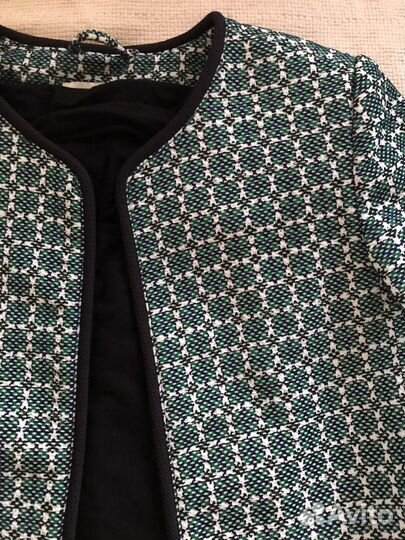 Пиджак жаккардовый H&M XS и Платье
