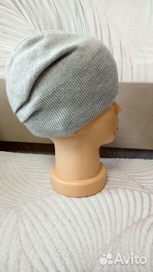 Шапка серая с флисом