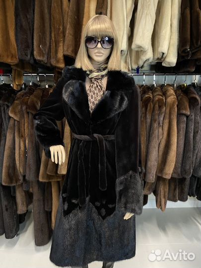 American legend Black. Премиальная шуба из норки 5