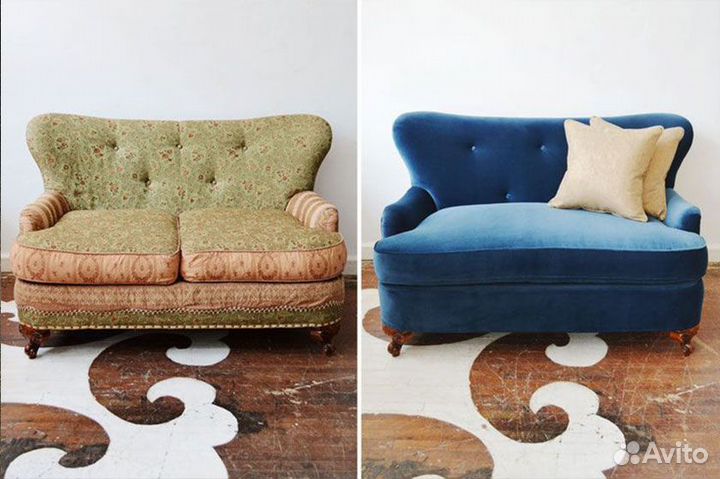 Перетяжка мягкой мебели