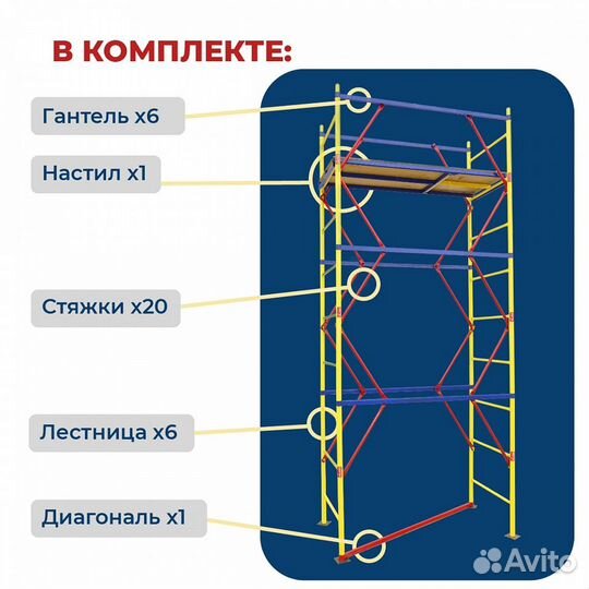 Вышки-туры всэ 250 0,7х1,6 м