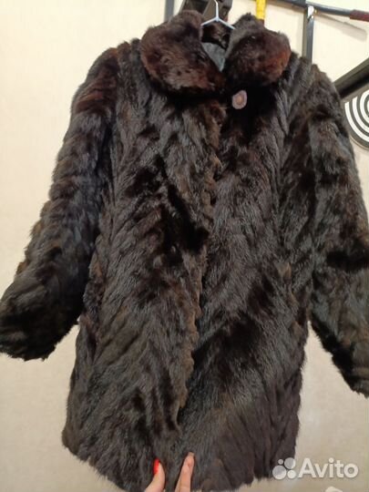 Шуба из норки хвостики