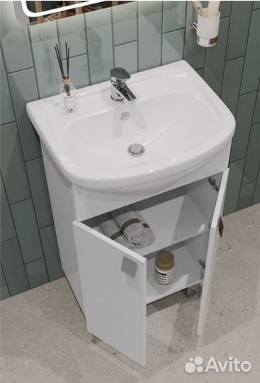 Напольная тумба с раковиной 50см