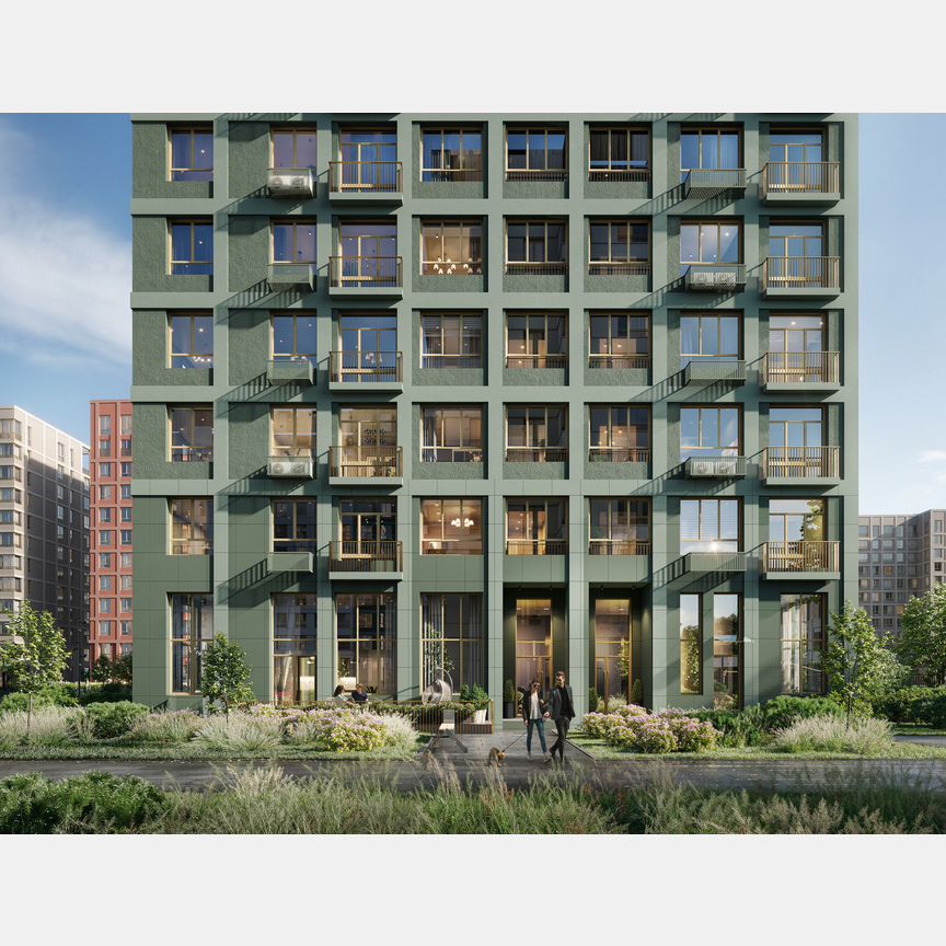 2-к. квартира, 61,1 м², 3/12 эт.