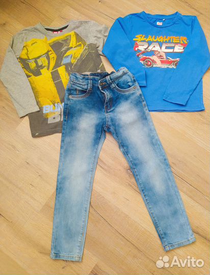 Джинсы для мальчика Playtoday, р. 122