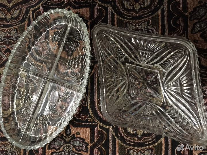 Хрустальная ваза ссср, винтаж пельменница