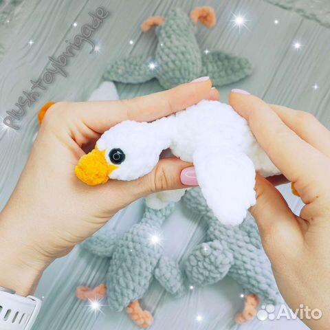 Плюшевый гусь-обнимусь (на заказ)