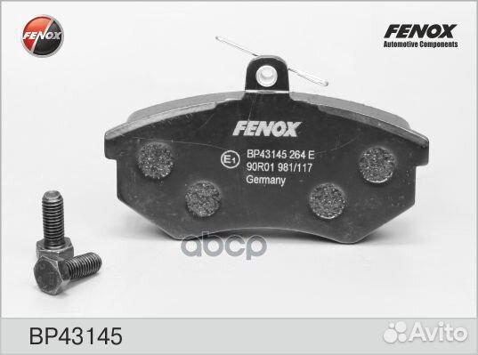 Колодки тормозные дисковые BP43145 fenox