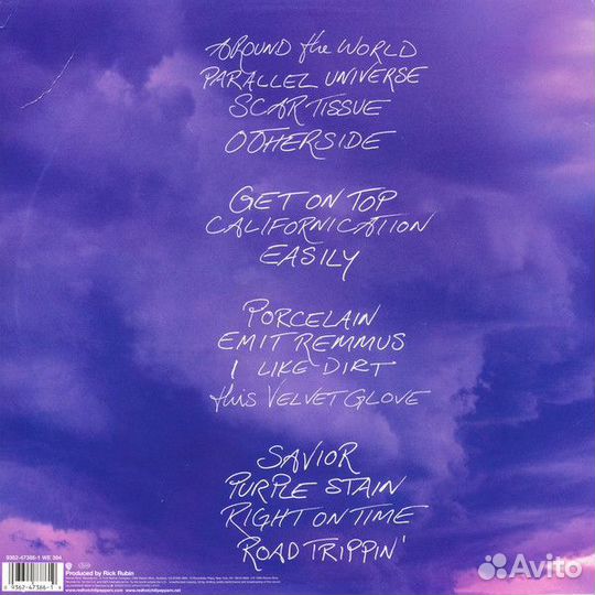 Виниловая пластинка Red Hot Chili Peppers californ