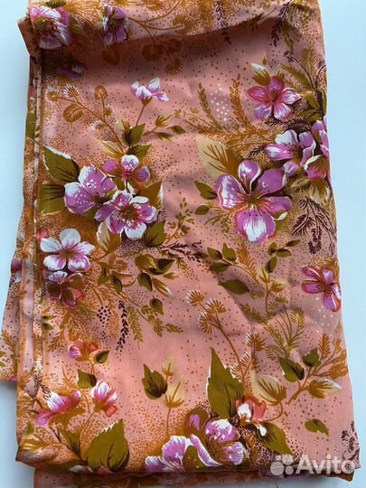Ткань крепдешин СССР шелк