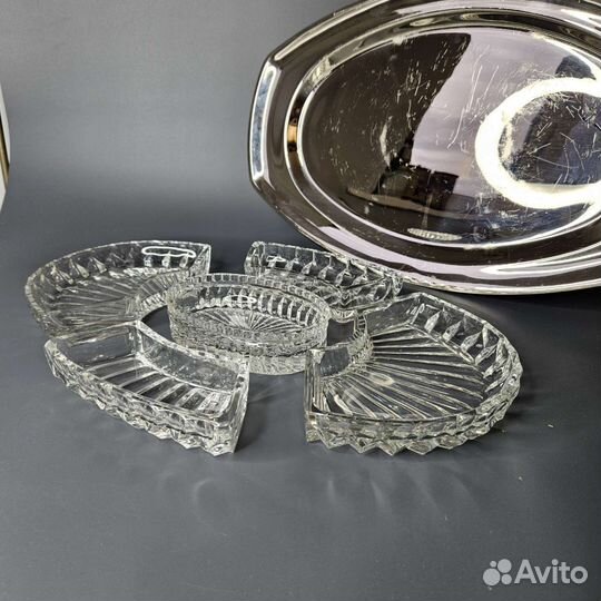 Хрустальная менажница