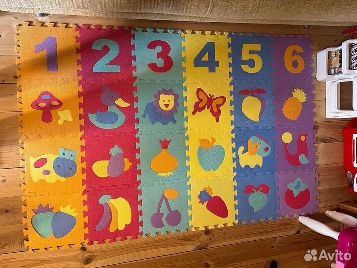 Детский игровой развивающий коврик
