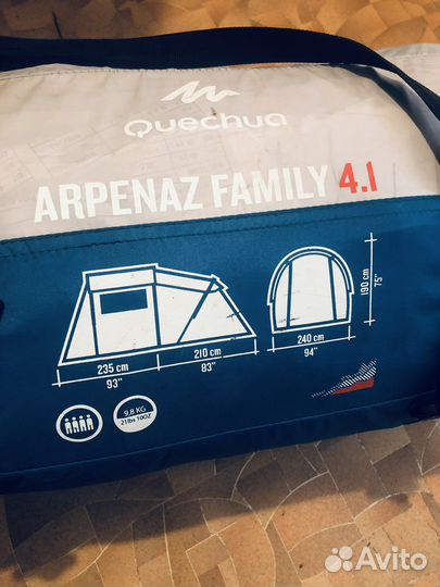 Палатка quechua arpenaz 4 1