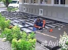 Террасная доска дпк шлифованное тиснение