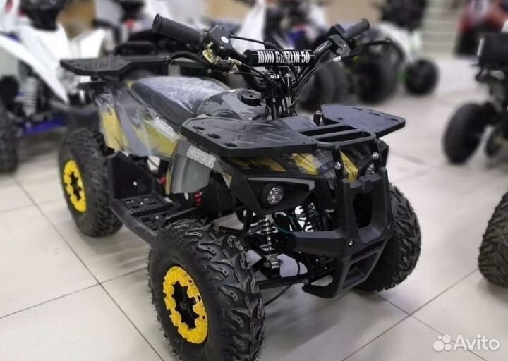 Детский квадроцикл Mini Grizlik X16 (PS) желтый