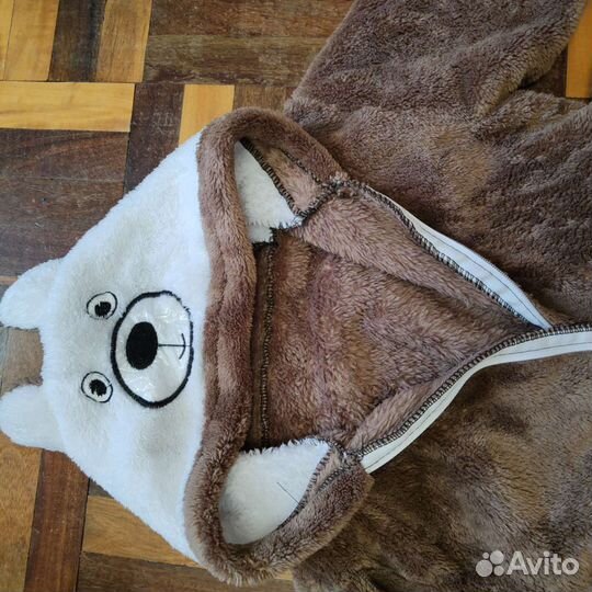 Халат флисовый детский р.116-128