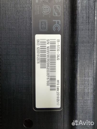 Ноутбук Acer E5-573G-34JQ