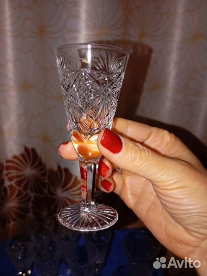 Фужер рюмка на ножке хрусталь на добор