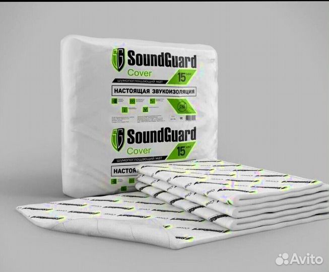 Звукоизоляционный мат soundguard Cover 5м х 1,5 м