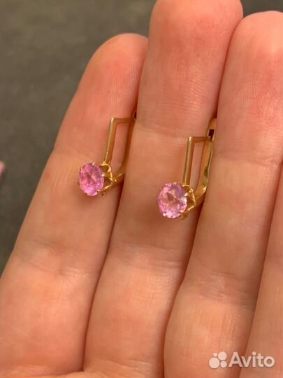 Серьги золотые 583 пробы СССР