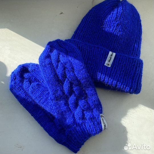 Варежки из пуха норки