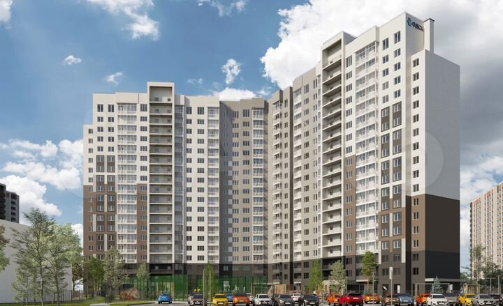 2-к. квартира, 74,7 м², 6/19 эт.