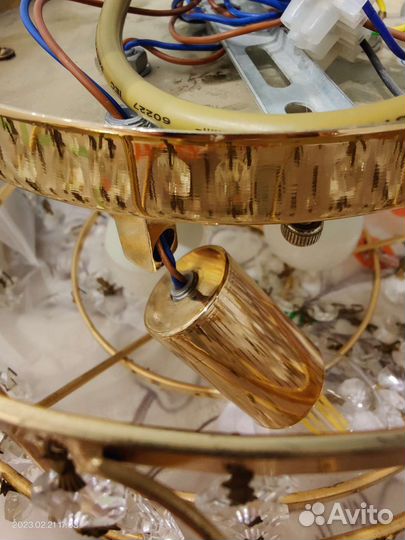 Люстра потолочная хрустальная