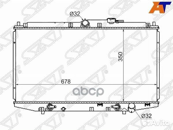 Радиатор Honda Accord 97-03 / Honda Accord 98-02