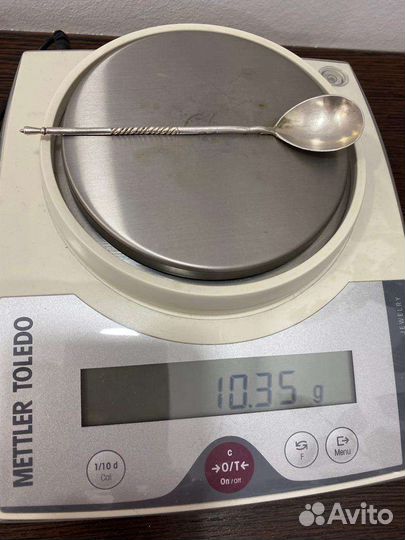 Серебряная чайная ложка 84 проба