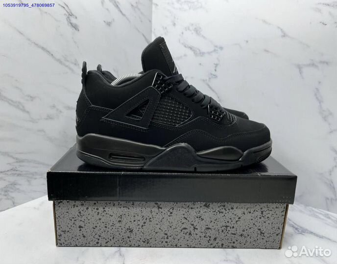 Кроссовки Nike Air Jordan 4 black cat