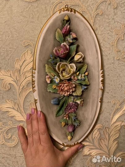 Настенное панно, картина, фарфор Capodimonte