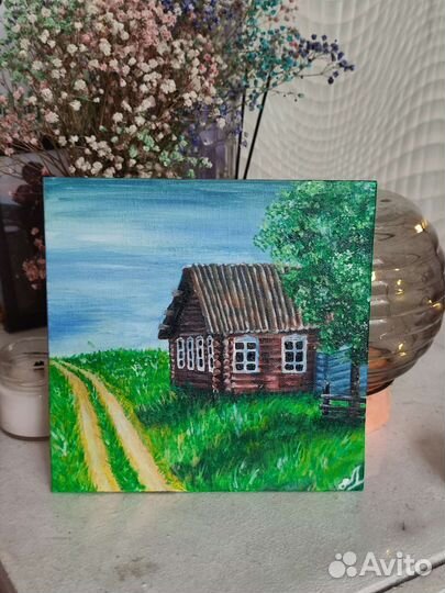 Картина акрилом на холсте