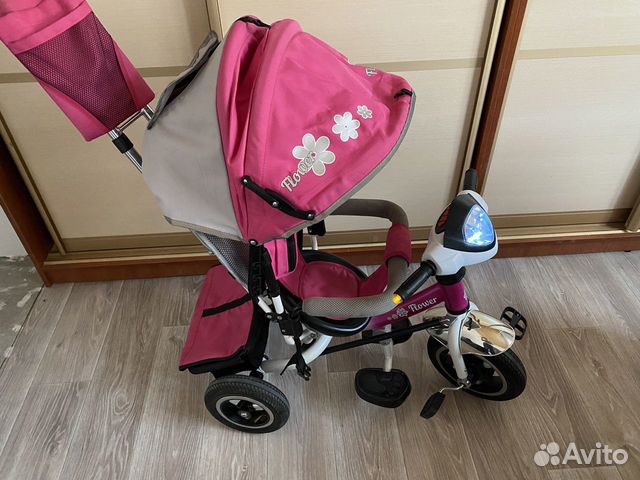 Детский велосипед-коляска